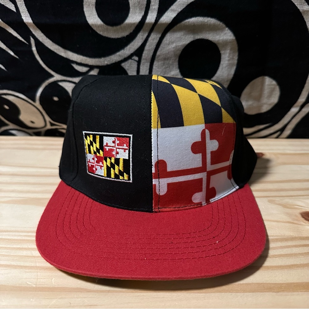 Maryland Flag Pride Snap Back Hat